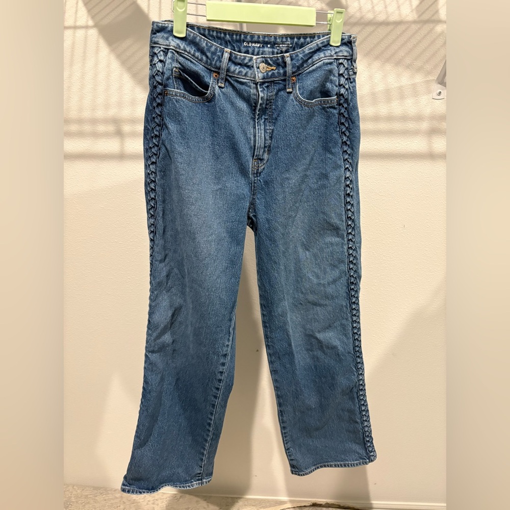 Classic Blue Braided-Side Women's Jeans